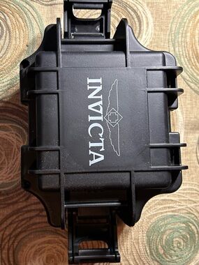 Invicta Black Protective Watch Case with White Logo